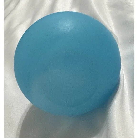 Cruet Blue Satin Finish Glass Clear Stopper Elegant Cottagecore - Picture 4 of 6